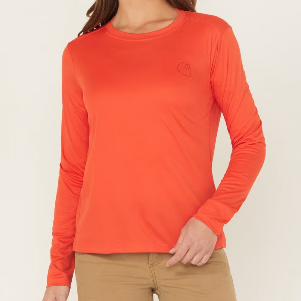 CARHARTT WOMEN'S FORCE SUN DEFENDER RELAXED FIT LONG SLEEVE - SIZE XS (0-2)